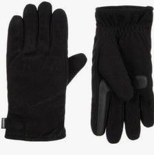 Isotoner Eco Comfort Black Fleece Gloves Sz Men s Large NWT SmarTouch SmartDri
