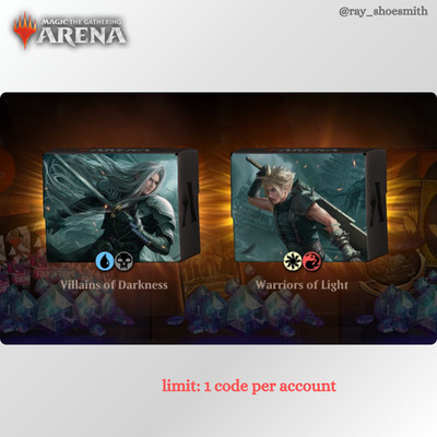 Magic Arena Code 1x Final Fantasy Starter Kit (2 decks)
