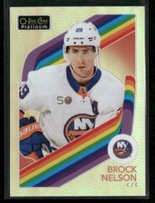 2023-24 O-Pee-Chee Platinum #R-8 Brock Nelson Retro Rainbow