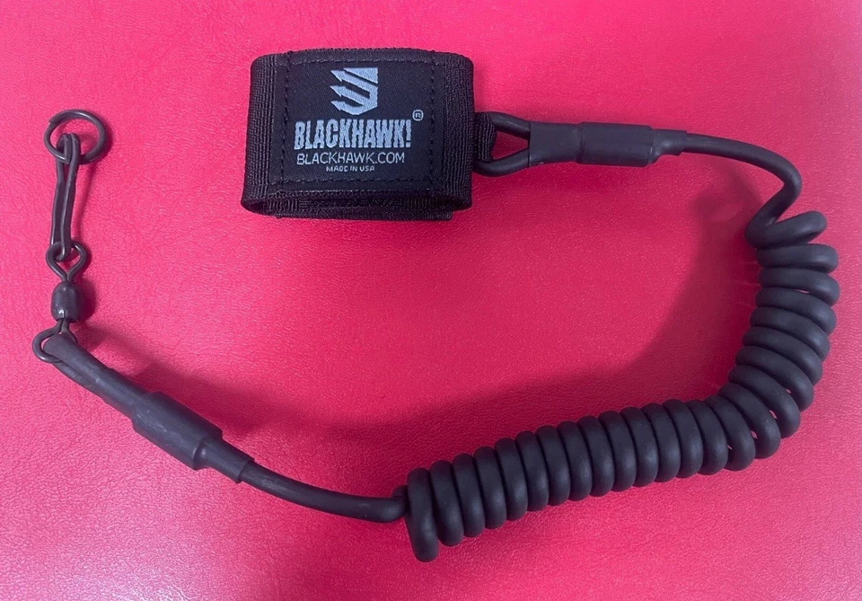 Blackhawk Pistol Lanyard Coiled with Swivel 90TPL2BK - NEW - Image 4 of 4