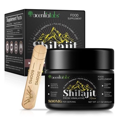 Shilajit Himalaya Harz 100% Reines Mumijo 85+ Mineralien Laborgeprüft Bio Vegan