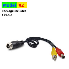 4Pin Aviation Male to Female Adapter RCA AV  DC Power Converter Cable for Car R