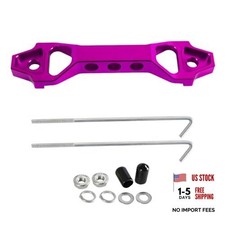 Battery Hold Down Sets, Aluminum Alloy Car Battery Holder Kit with J Purple