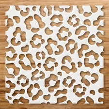 Repeating Pattern of Abstract Shapes Wall Art Reusable Stencil - StencilAir