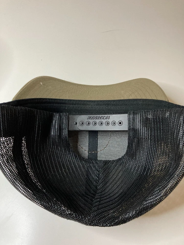 Gorra de béisbol Richardson para exteriores verde/negro logotipo de asta talla única  Foto 2 de 2