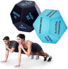 Fitness Mad 12 Sided Exercise Dice for Full Body Training, Cardio  HIIT - Ideal