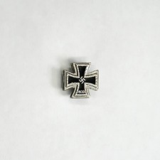 Distintivo spilla pin croce teutonica tedesca WWII in metallo smaltato