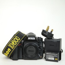 Nikon D600 DSLR Body Only. Charger, Battery. Shutter Count: 4857, Excellent Cond