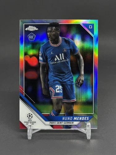 2021-22 Topps Chrome UEFA Champions League #22 Nuno Mendes RC Refractor PORTUGAL