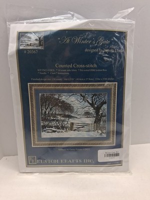 Winter's Gate By Tereena Clarke, Counted Cross Stitch Kit, Kustom Kraft's Inc...