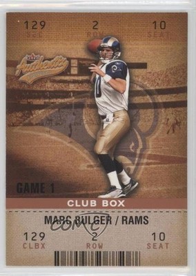 2003 Fleer Authentix Club Box 90/100 Marc Bulger #10 0a6