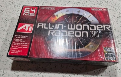 Vintage ATI All-In-Wonder  64MB DDR PCI Video Card (9000) & software  & parts