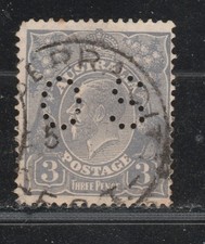 1926 AUSTRALIA 3d Dull Ultramarine Die I KGV 'OS' SG O106 £8.50
