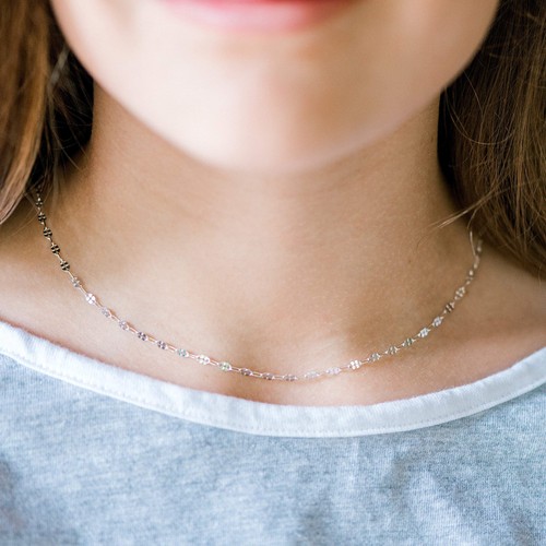 Collar de cadena de plata de ley, collares en capas para mujer, capas delicadas... - Imagen 5 de 9