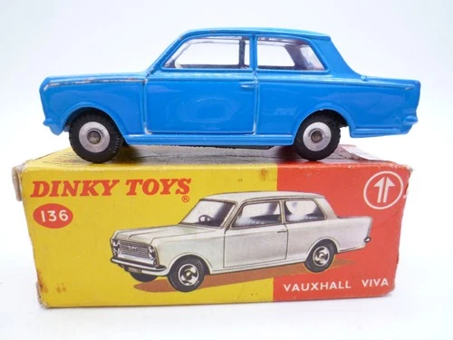 VINTAGE DINKY TOYS 136 VAUXHALL VIVA IN ORIGINAL BOX 1964