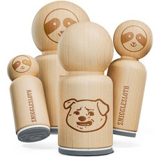 Awkward Smile Dog Puppy Uncomfortable Rubber Stamp Stamping Crafting Planners