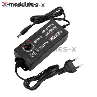 AC100-240V to DC3-24V 3A 5A Adjustable Voltage Power Adapter Switch New *mq