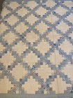 Pair of antique hand sewn Irish chain 55x66" throws — photo 6