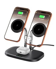 Wireless Charger for iPhone Air/17, 706M, Dual Magnetic Charger for Black