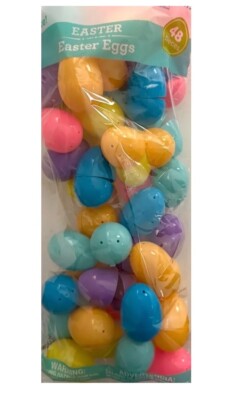 Plastic Easter Eggs 48ct Walmart Brand 4pk