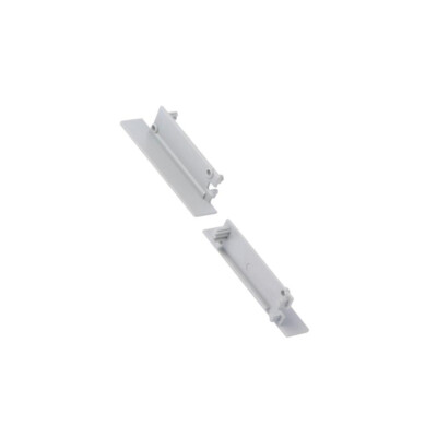 2X 23120022 Blenden für LED Profile grau ABS Verwendung: FLAT8 TOPMET