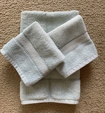 Better Homes And Gardens 3 Pieces Set Blue 100 Egyptian Cotton Towels