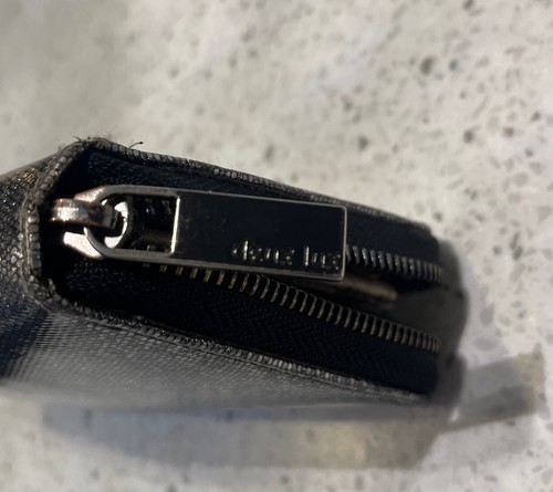 Deux Lux Silver Glitter Wallet, 16 Card Slots, Middle Zip Divided MoneyPockets! - Picture 5 of 5