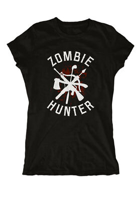 Zombie Hunter Girlie Fun Walking Dead Kult Horror Jason Friday 13 Freddy TWD
