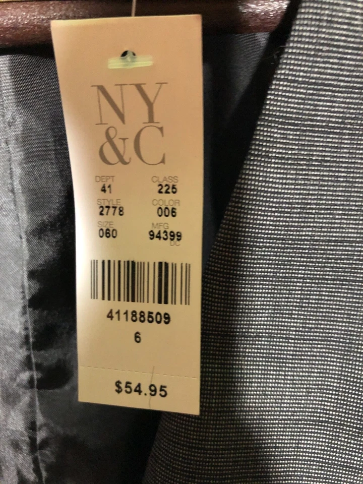 NWT NY&Co Women's Grey Vest SZ-6 - Image 2 of 4