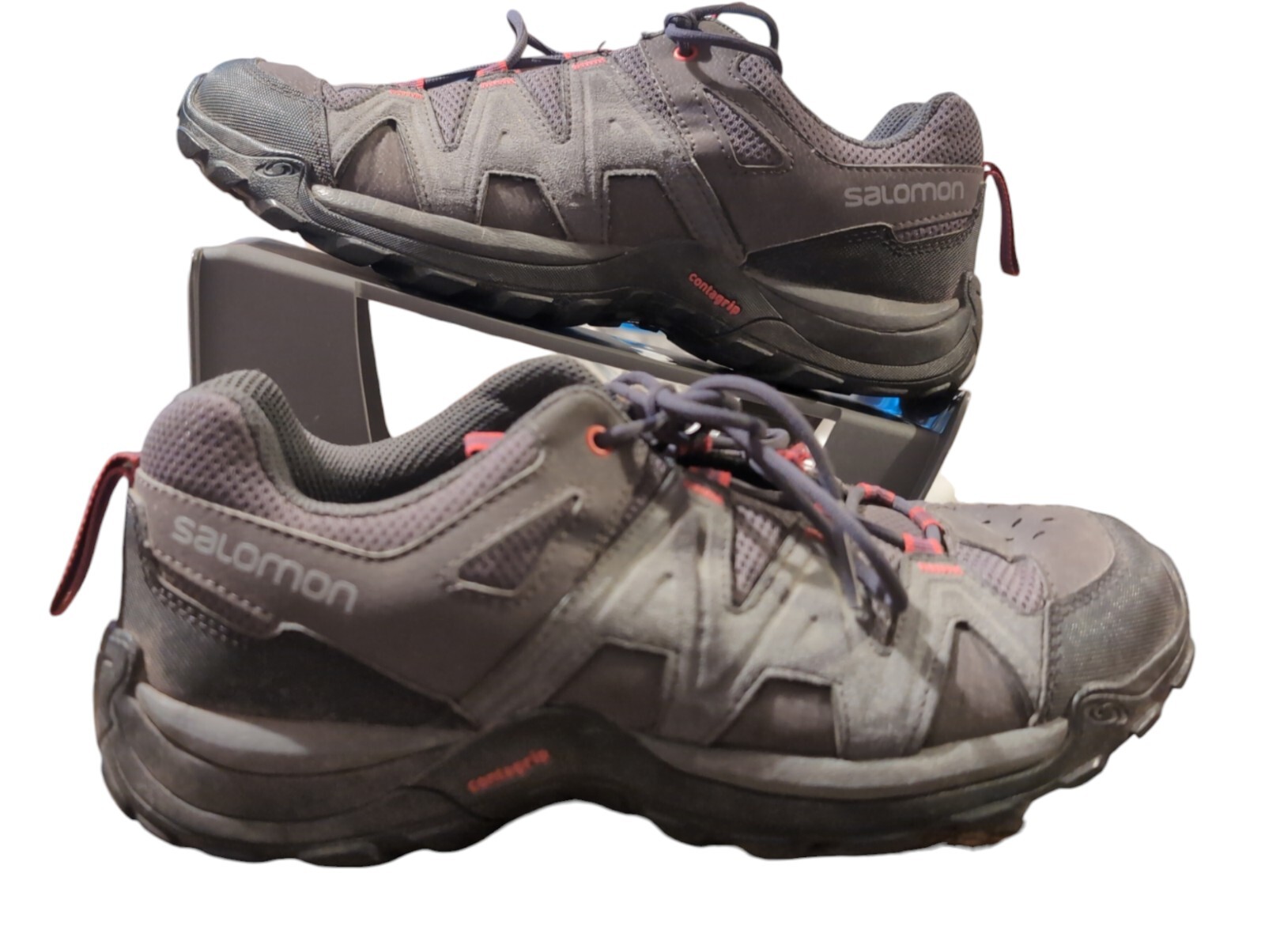 Salomon Stivali da Trekking Grigio Sintetico Uomo UK 7