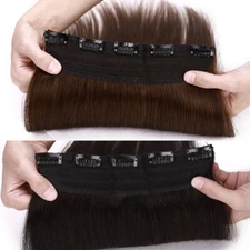 100G THICK One Piece Real Remy Clip in Human Hair Extensions Full Head Long Weft