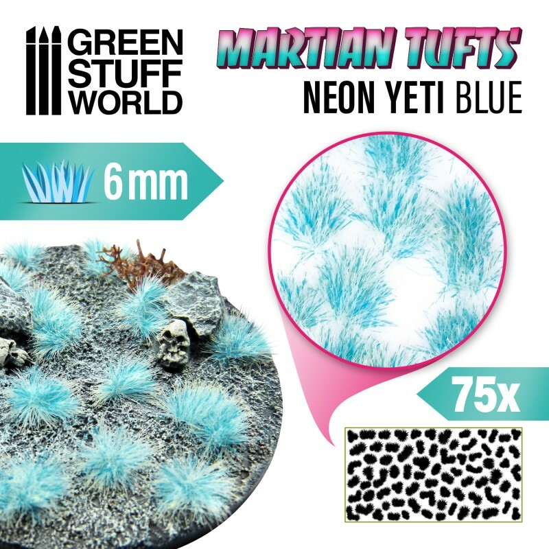 Ciuffi d'erba Alien - NEON YETI BLUE - Modelli di scenari Warhammer MARTIAN