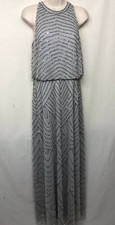 Adrianna Papell Madigan Dress Beaded Formal Dress, BHLDN Bridesmaid Dress Sz 10