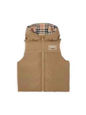NEW BURBERRY Kids Reversible Check Puffer Gilet (12 Years) In