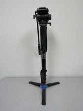Benro A48FDS4PRO Aluminum Monopod with 3-Leg Base -- Max Load 8.8 lb 4 kg  b 