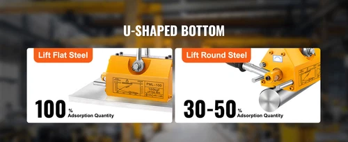 100KG 220LBS Steel Magnetic Lifter Heavy Duty Crane Hoist Lifting Magnet - Picture 14 of 15