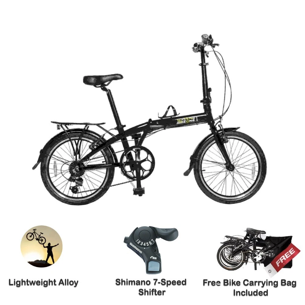 ALLOY ADULT FOLDING BIKES LIGHTWEIGHT BICYCLES WITH FREE BICYCLE BIKE BAG