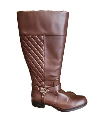 Liz Claiborne LC Brown Trina Wide Cafe Tall Boots Women's Size 10M