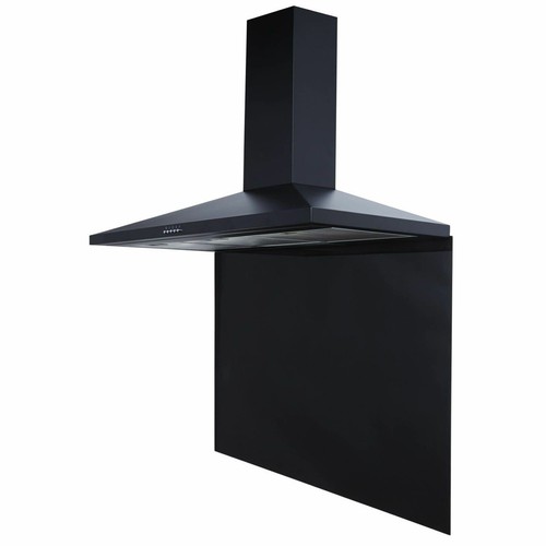 SIA SP90BL 90cm x 75cm Black Toughened Kitchen Glass Splashback eBay