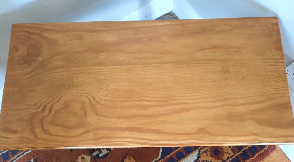 Modern Vintage Mountain Ash Twin pedestal Coffee Table - Image 4 of 4