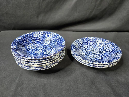 Staffordshire Crownford Calico  Cereal Bowls  Set of 10 SEE CONDITION