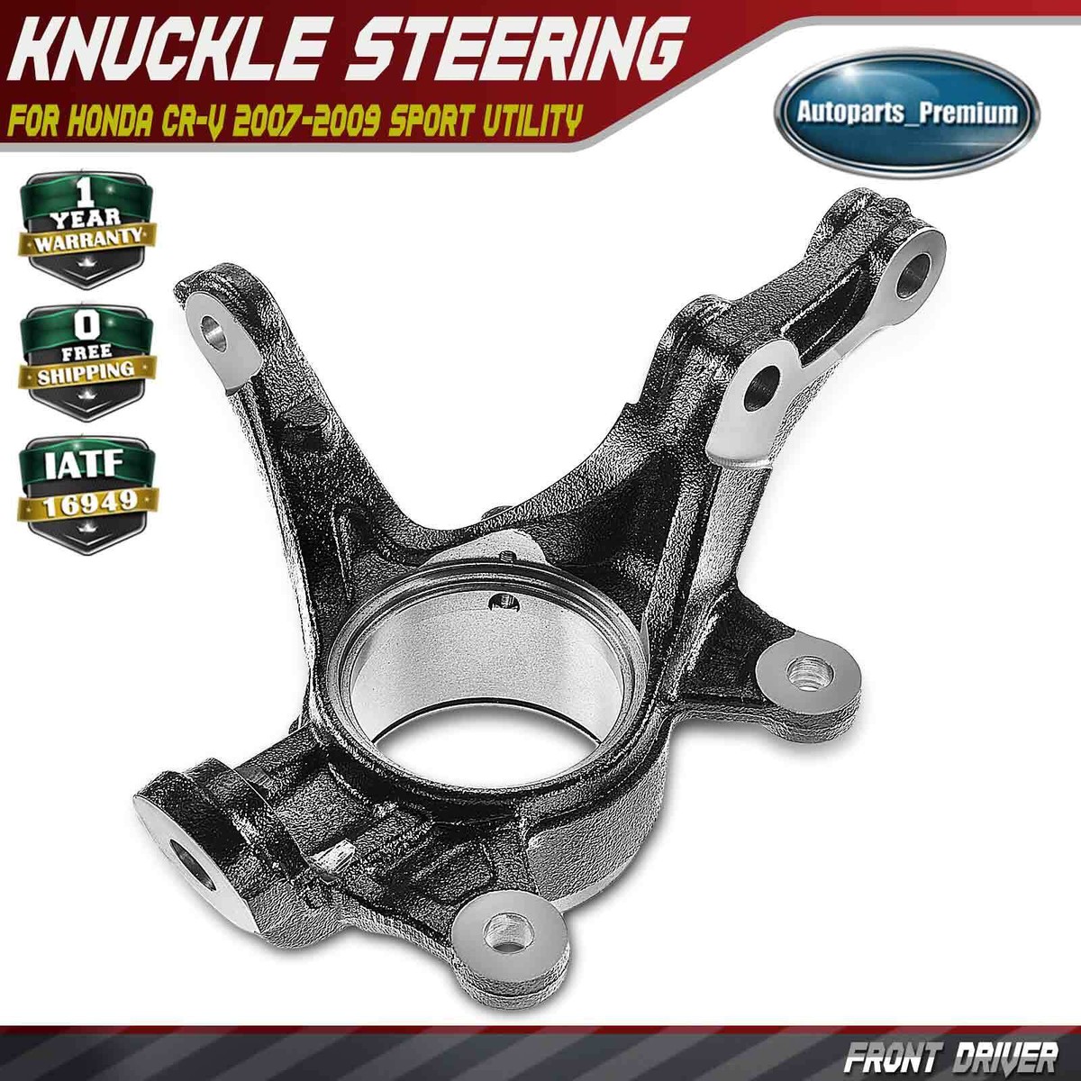 Front Left Driver Steering Knuckle for Honda CR-V 2007 2008 2009