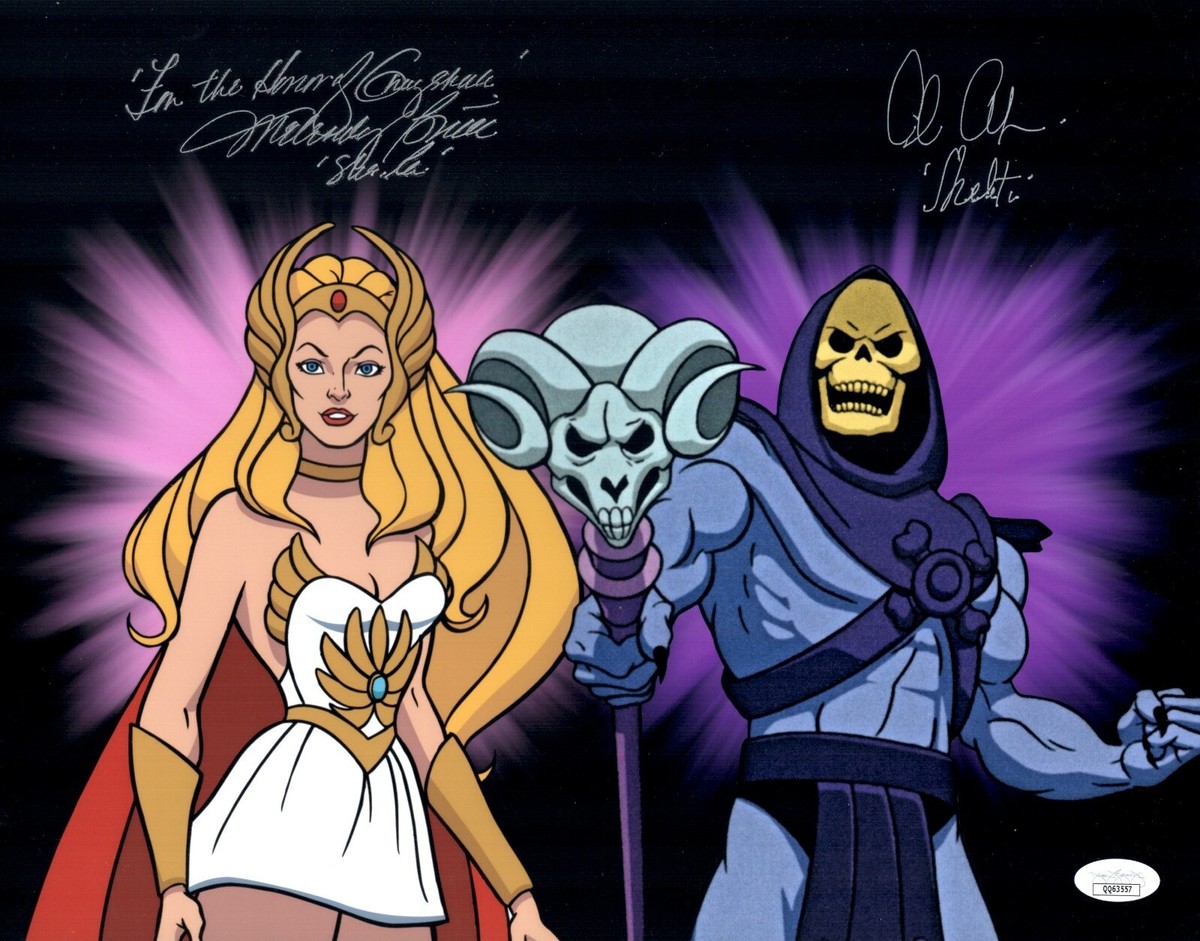 ALAN OPPENHEIMER & MELENDY BRITT Signed MOTU 11x14 Photo JSA COA