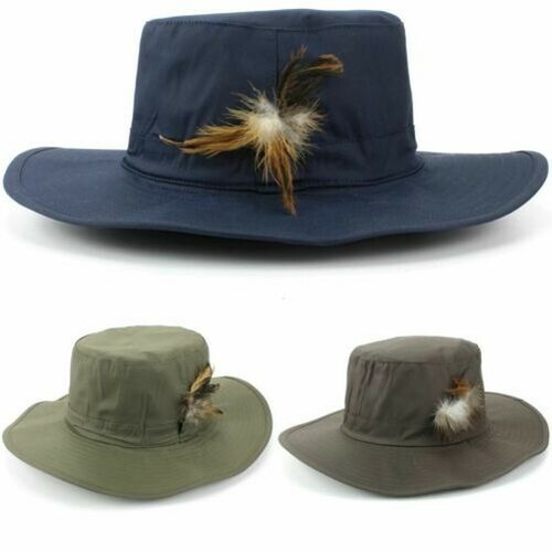 Fishing Hat Wide Brim Outback Cotton 
