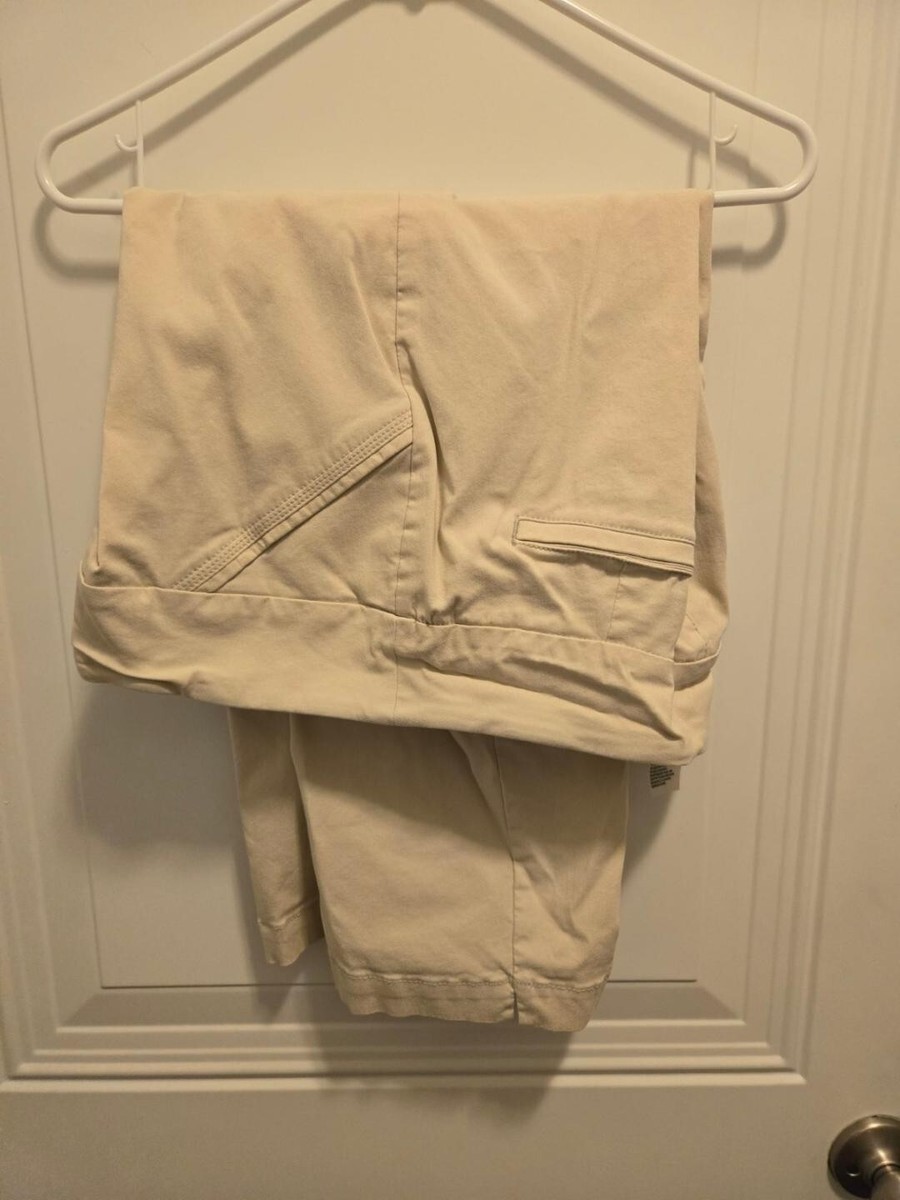 Women's Alia Capri Slacks Tan Size 14 Nice Stretch