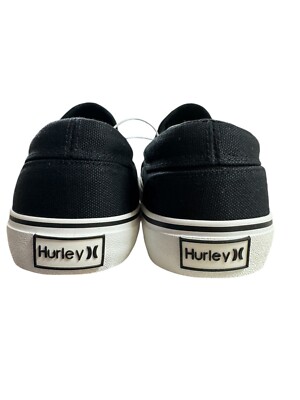 Hurley Mens/ Sammy Black Round Toe Low Top Slip On Loafers 