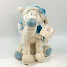 Snowflake Tigger Plush Disney Store White Blue Winter Holiday Sparkly Stuffed