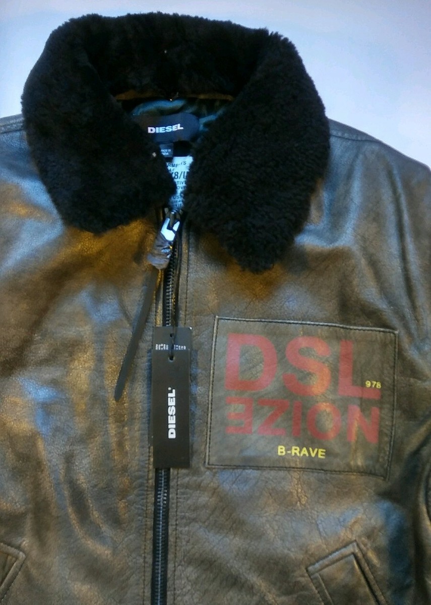 DIESEL L-BOWDRE-PAINTペイントレザーライダースジャケットL Diesel Mens L-Bowdre Paint Leather G-1 Jacket Size L | eBay