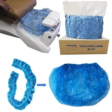 Disposable Pedicure Tub SPA Liners - 50 pcs - One Size Fits All - 47.25in Blue