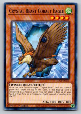 Crystal Beast Cobalt Eagle SDCB-EN006 1st Edition